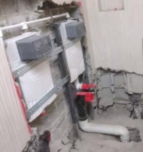 لوله کشی وال هنگ و فلاش تانک توکار 