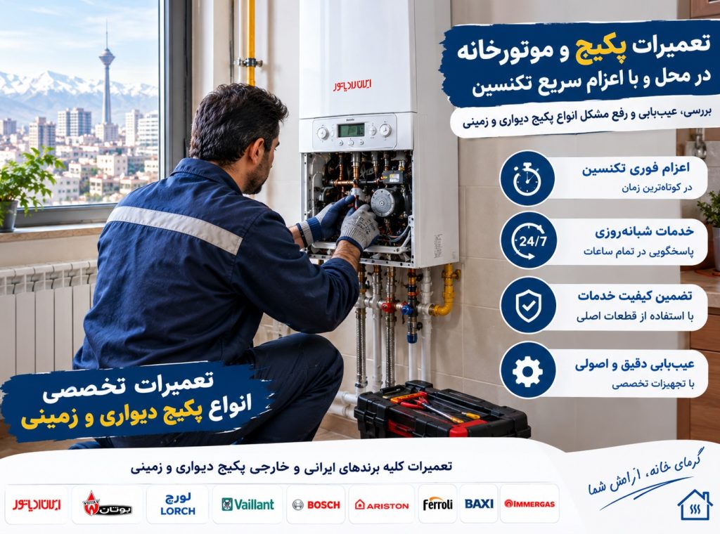 بهترین مرکز تعمیر پکیج در تهران
